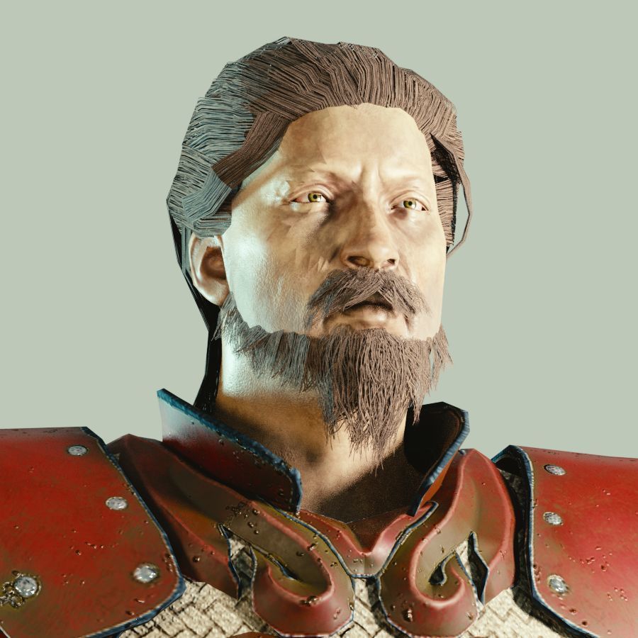 Eastern Armorset Low-poly 3D model_1