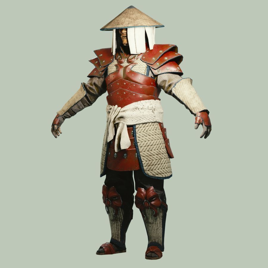 Eastern Armorset Low-poly 3D model_4