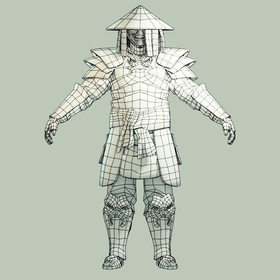 Eastern Armorset Low-poly 3D model_8