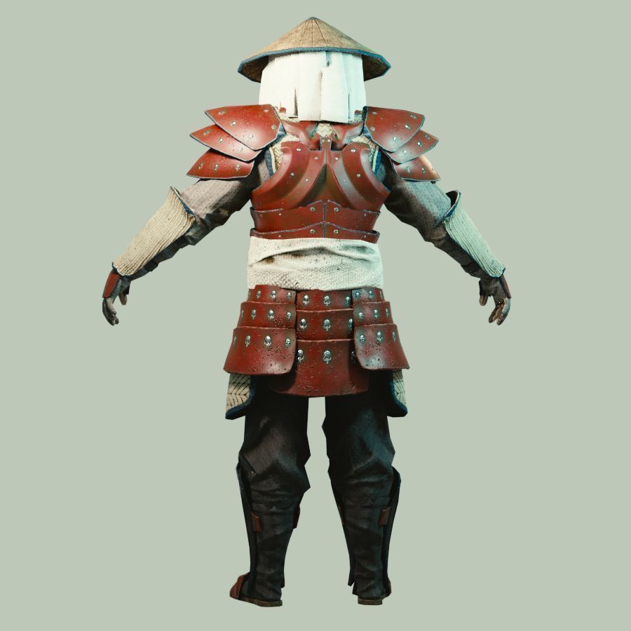 Eastern Armorset Low-poly 3D model_6
