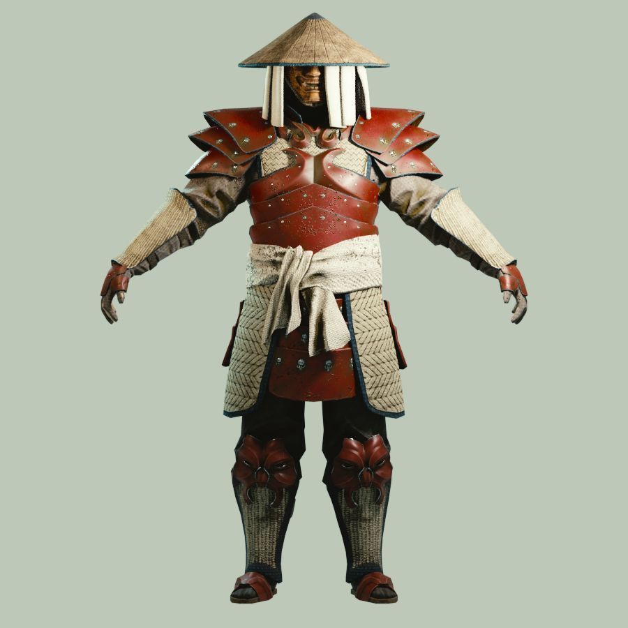 Eastern Armorset Low-poly 3D model_5