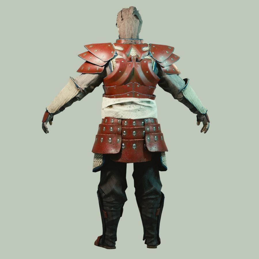 Eastern Armorset Low-poly 3D model_7