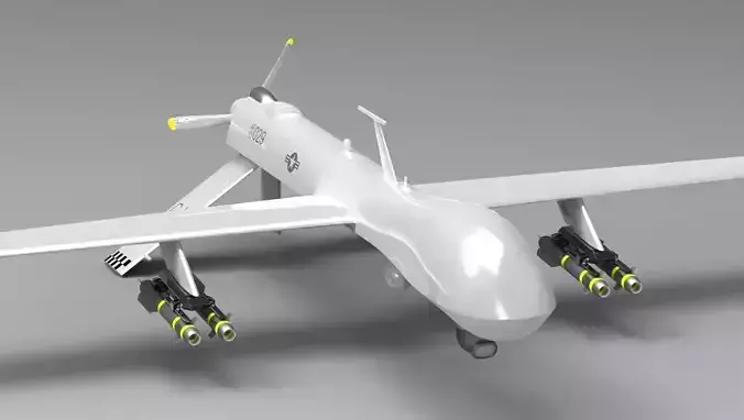 MQ-1 Predator UAV Free low-poly 3D model