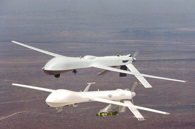 MQ-1 Predator UAV Free low-poly 3D model_3