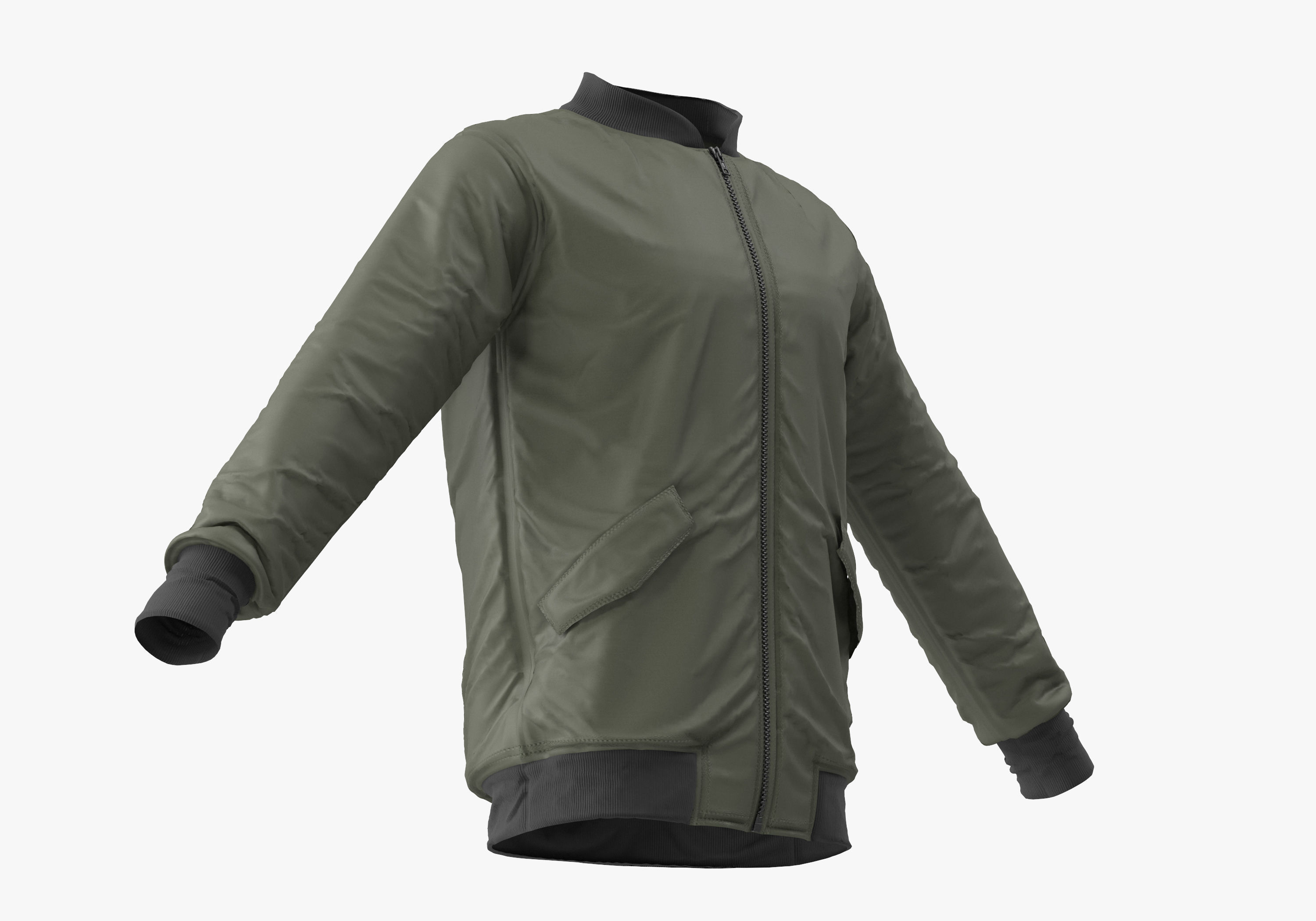 Jacket adidas bomber 3D model_5