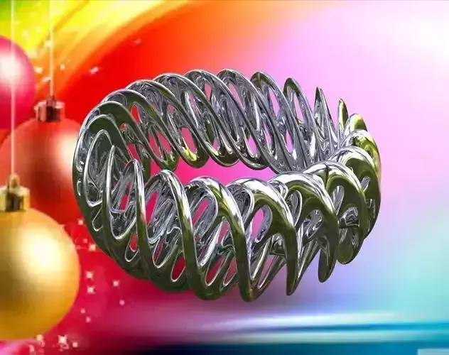 X-MAS MOBIUS BRACELETS CERAMICS 3D print model