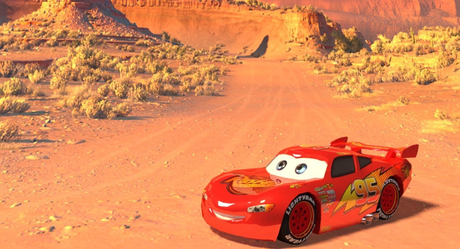 Lightning Mcqueen Low Poly Low-poly 3D model_1