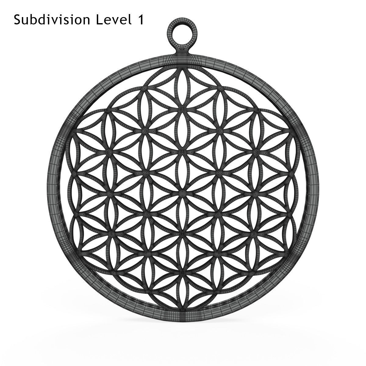 Flower Of Life Low-poly 3D model_3