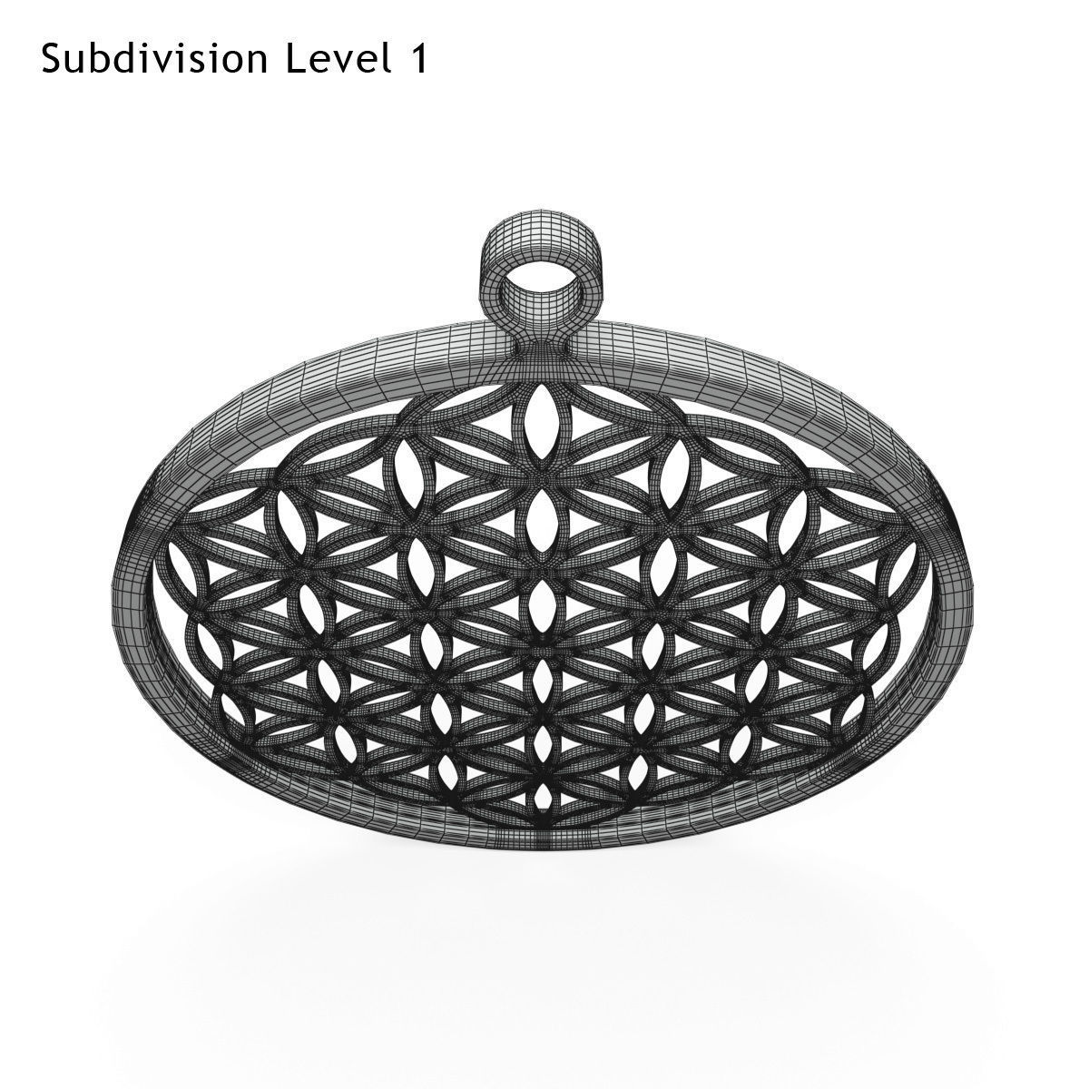 Flower Of Life Low-poly 3D model_5