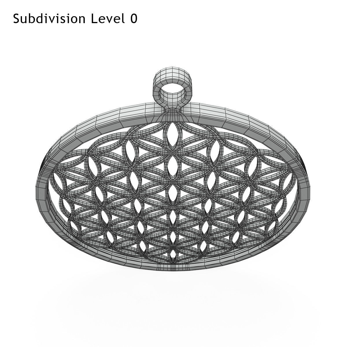 Flower Of Life Low-poly 3D model_4