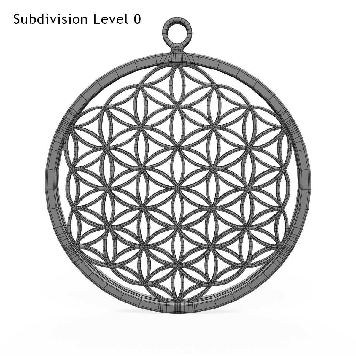 Flower Of Life Low-poly 3D model_2