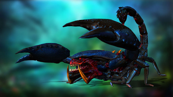 Giant scorpion Low-poly 3D model