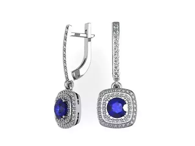 Earrings  blue set