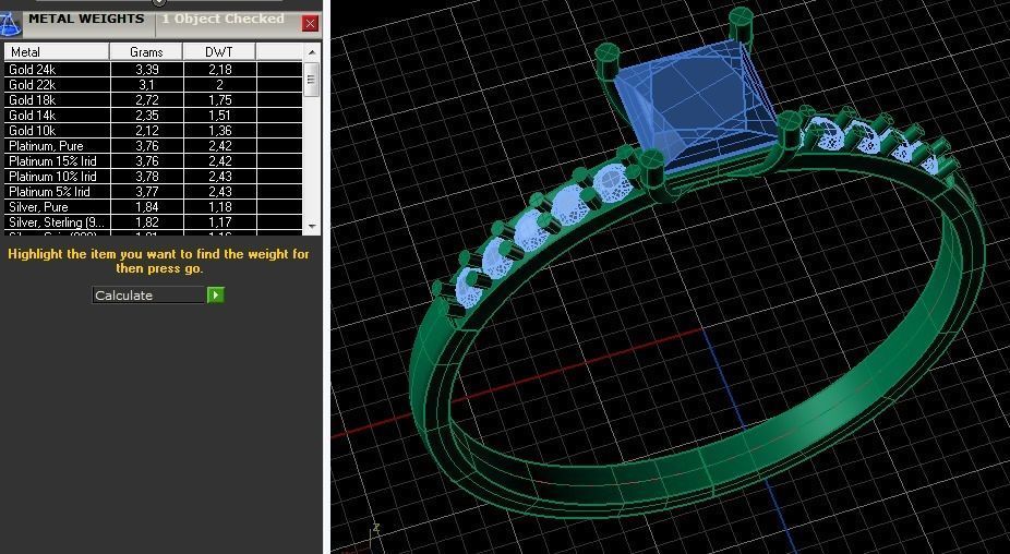 Ring classic set 3D print model_1