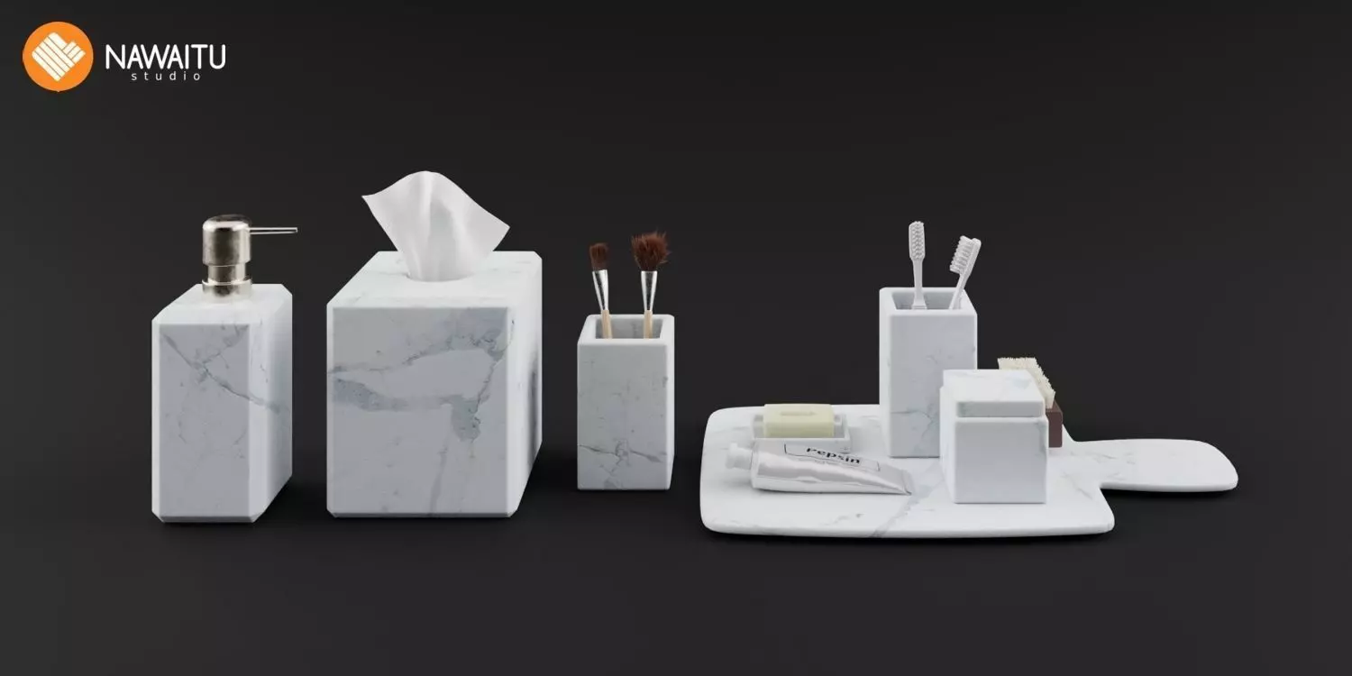 Nawaitu Studio Models Volume 01 Bathroom Accessories 04 3D model_0