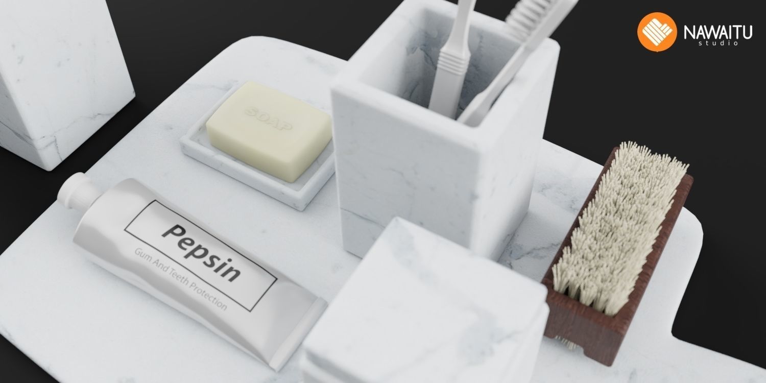 Nawaitu Studio Models Volume 01 Bathroom Accessories 04 3D model_4