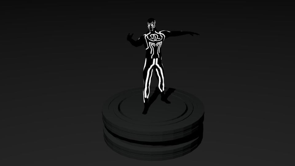 Shadow Demon Low-poly 3D model_1