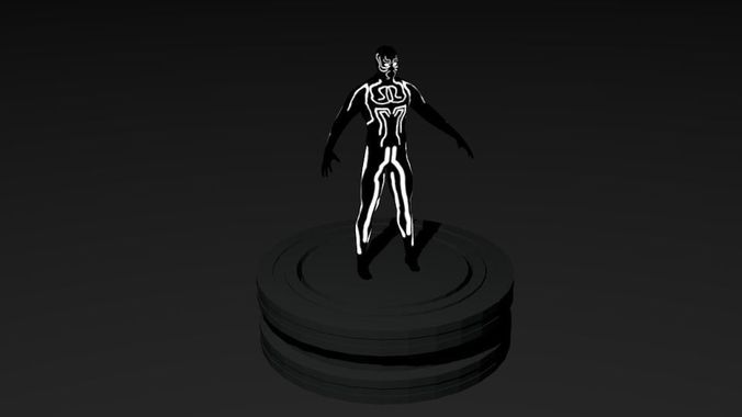 Shadow Demon Low-poly 3D model