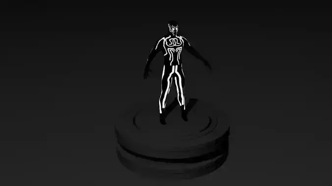 Shadow Demon Low-poly 3D model