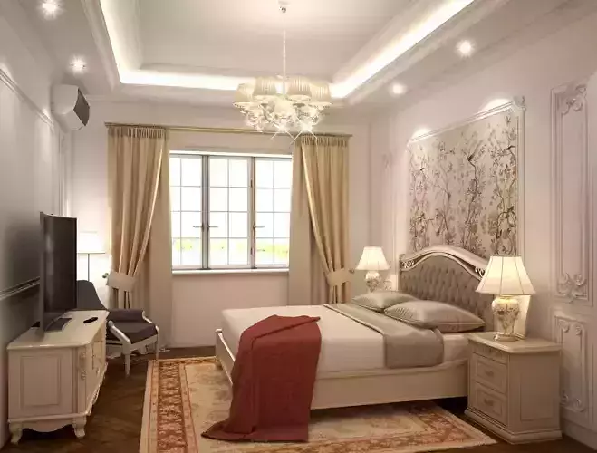 Neo classical bedroom