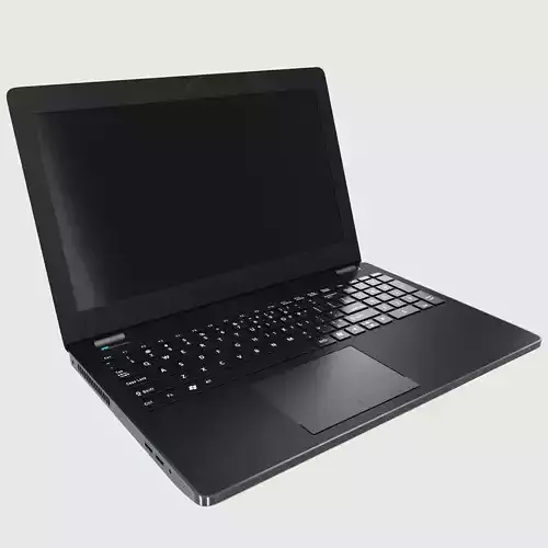 Generic Notebook Laptop Low-poly 3D model