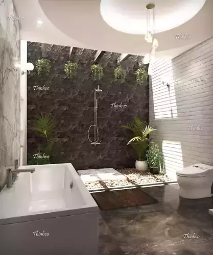 Natural bathroom