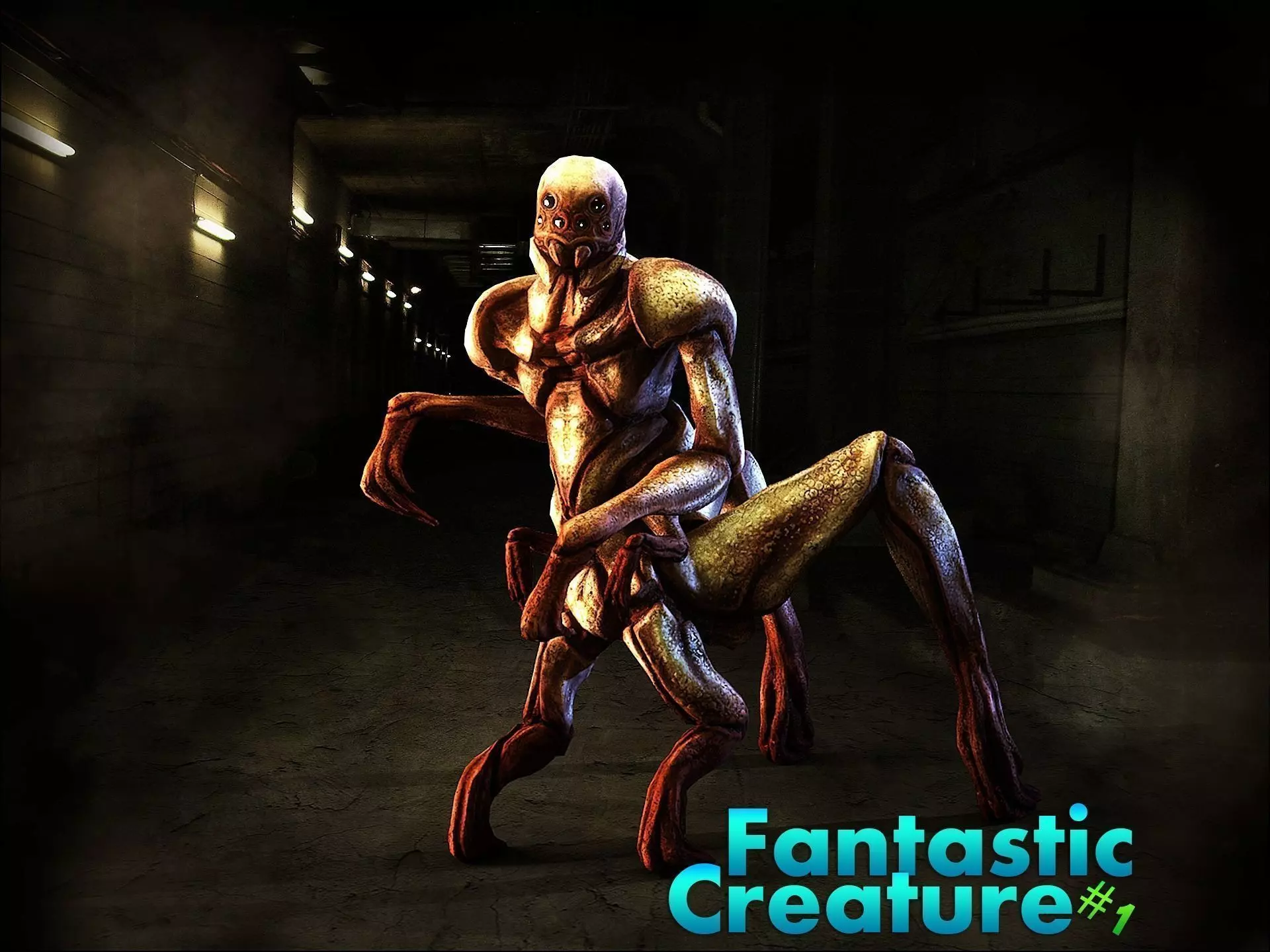 Fantastic Creature 1 Low-poly 3D model_0