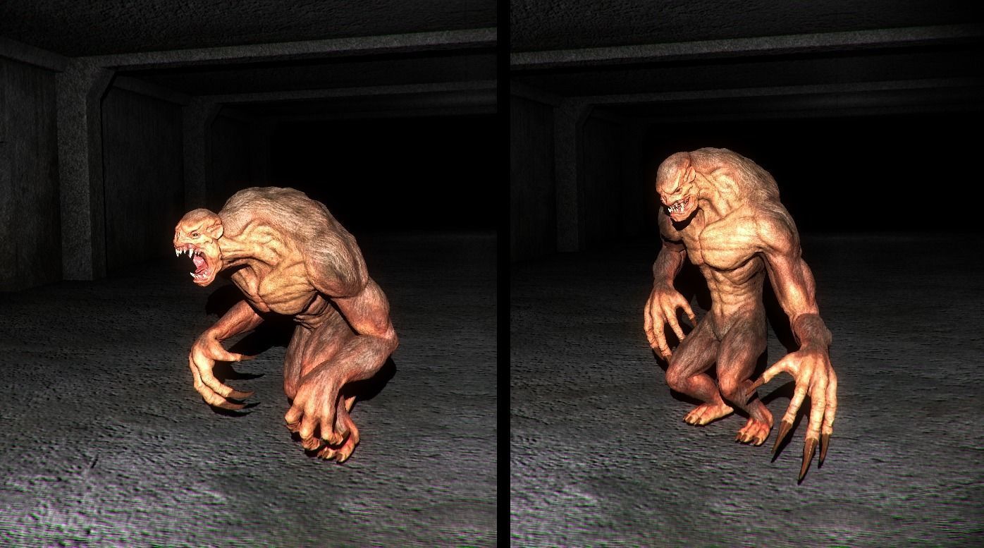 Fantastic Creature 2 Low-poly 3D model_7