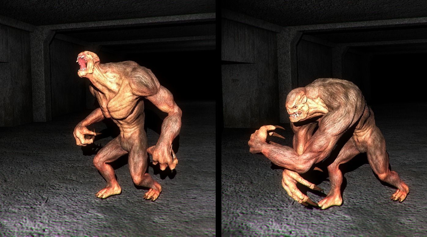 Fantastic Creature 2 Low-poly 3D model_6