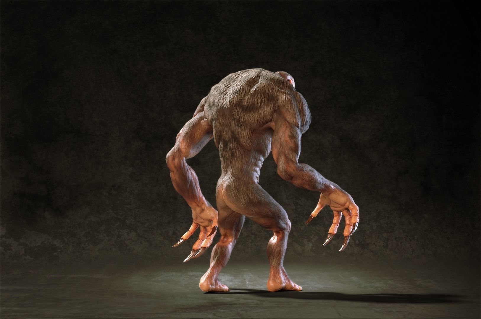 Fantastic Creature 2 Low-poly 3D model_4
