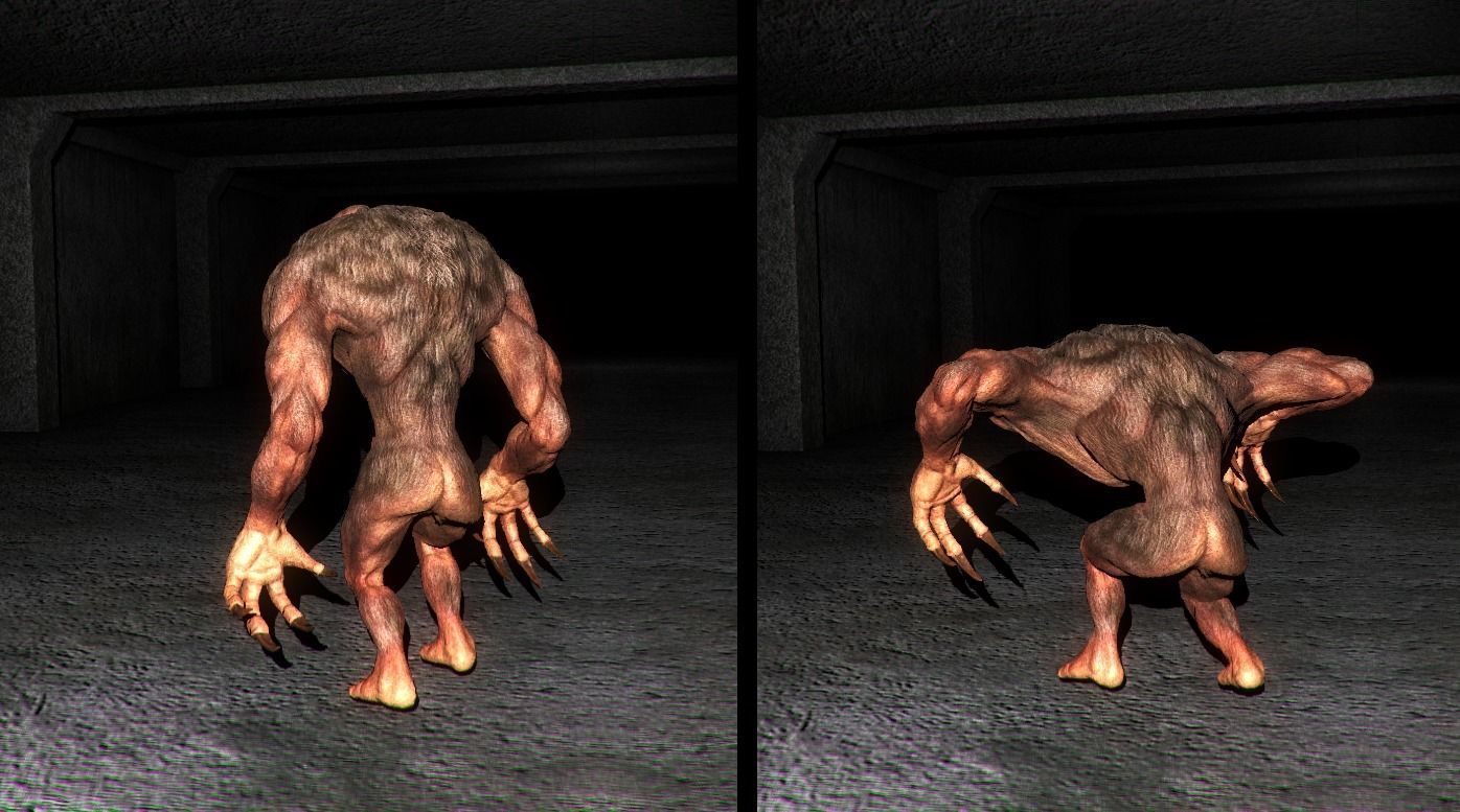 Fantastic Creature 2 Low-poly 3D model_5