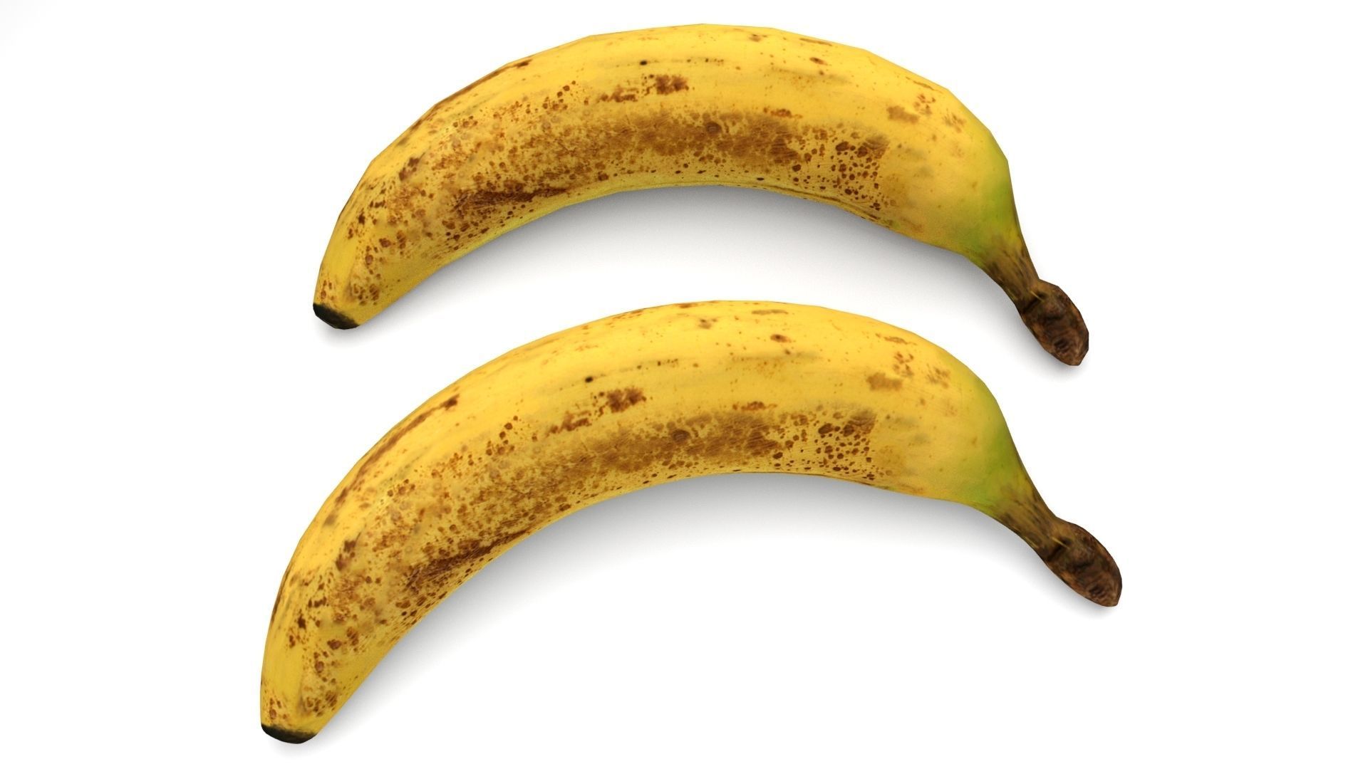 Banana Low-poly 3D model_3