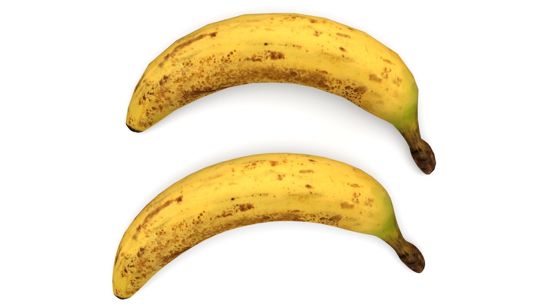 Banana Low-poly 3D model_5