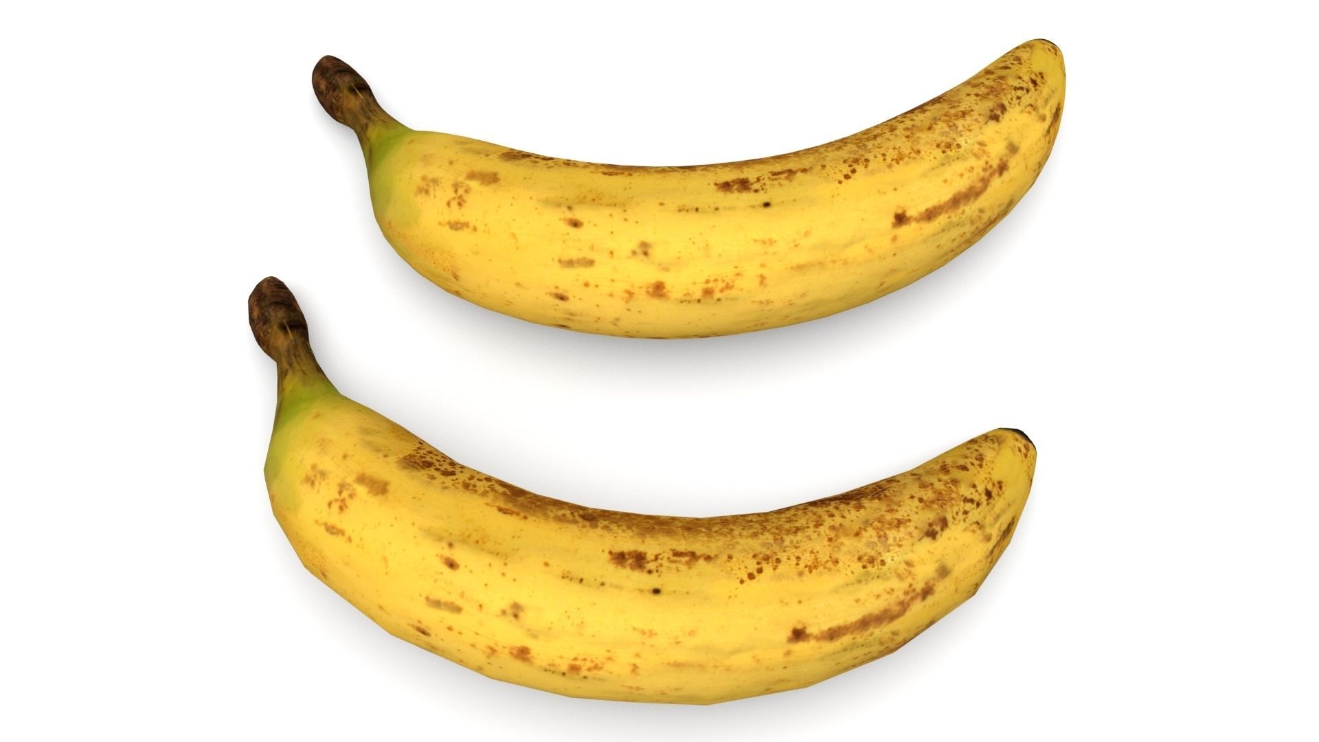 Banana Low-poly 3D model_9