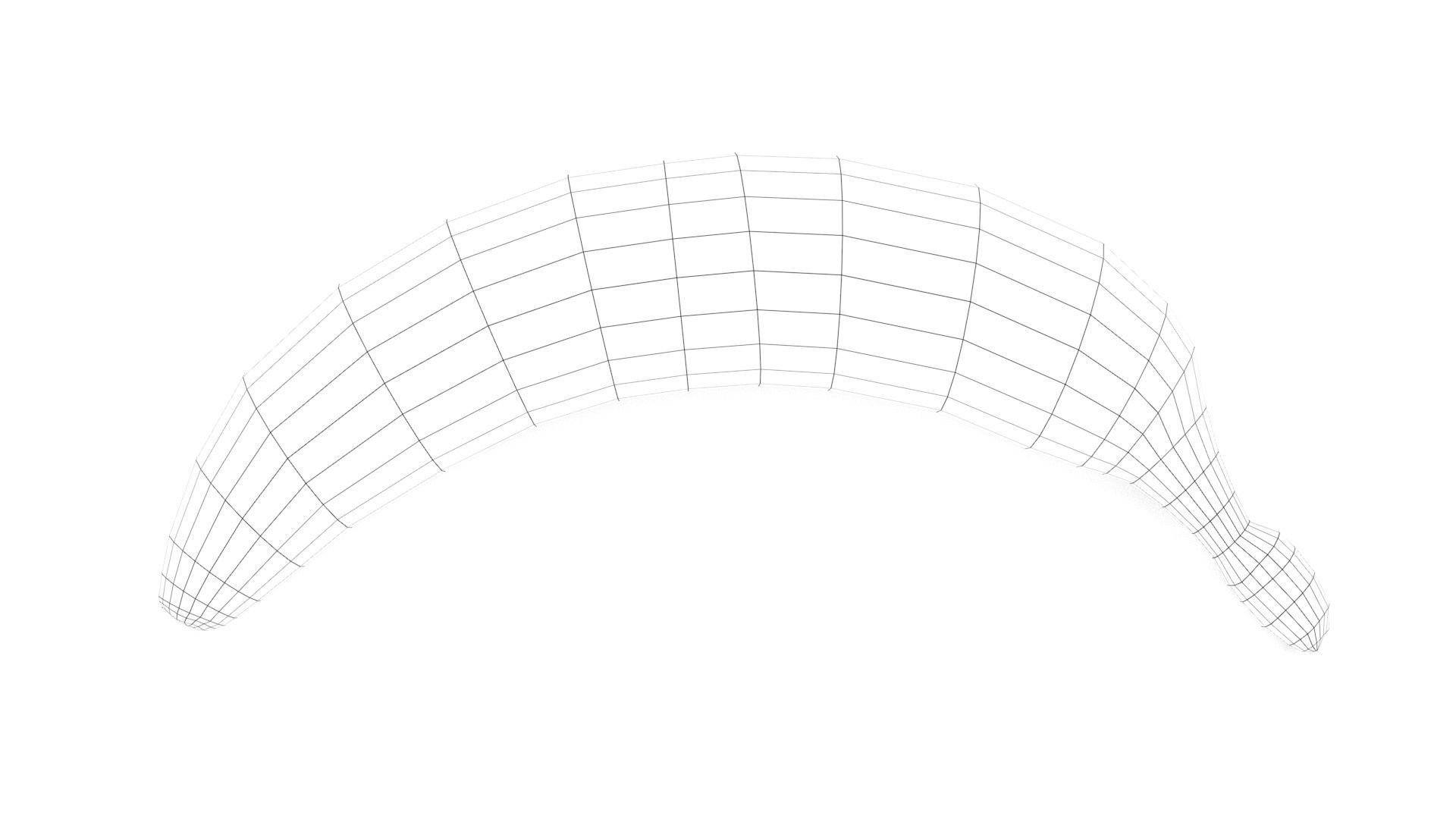 Banana Low-poly 3D model_22