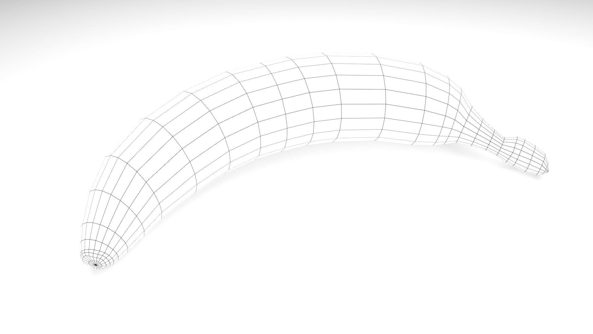 Banana Low-poly 3D model_20