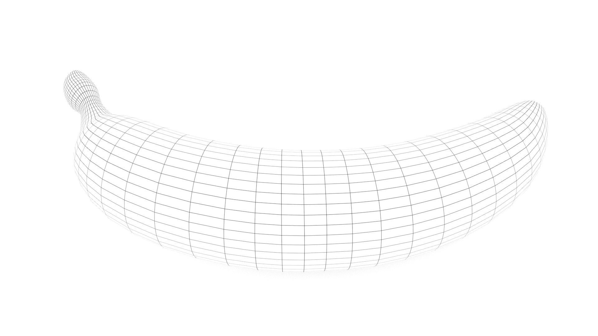 Banana Low-poly 3D model_18