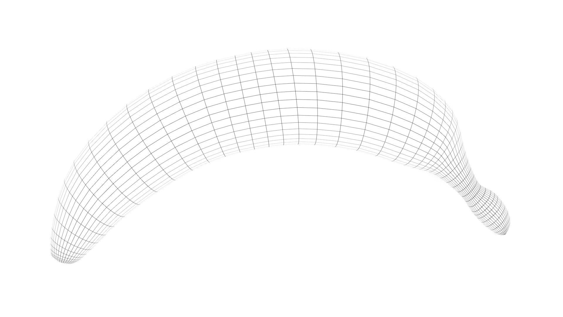 Banana Low-poly 3D model_14