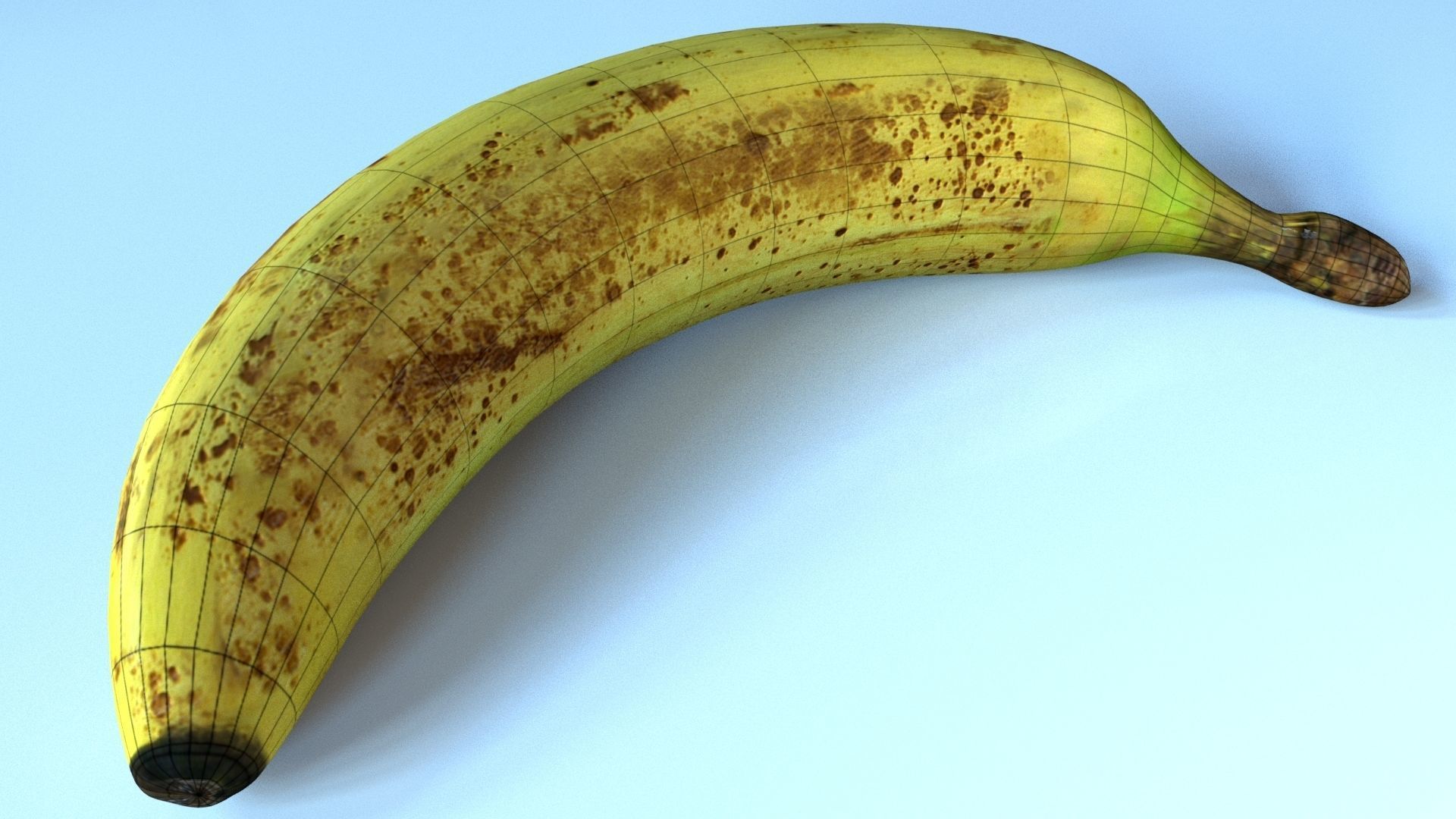 Banana Low-poly 3D model_33