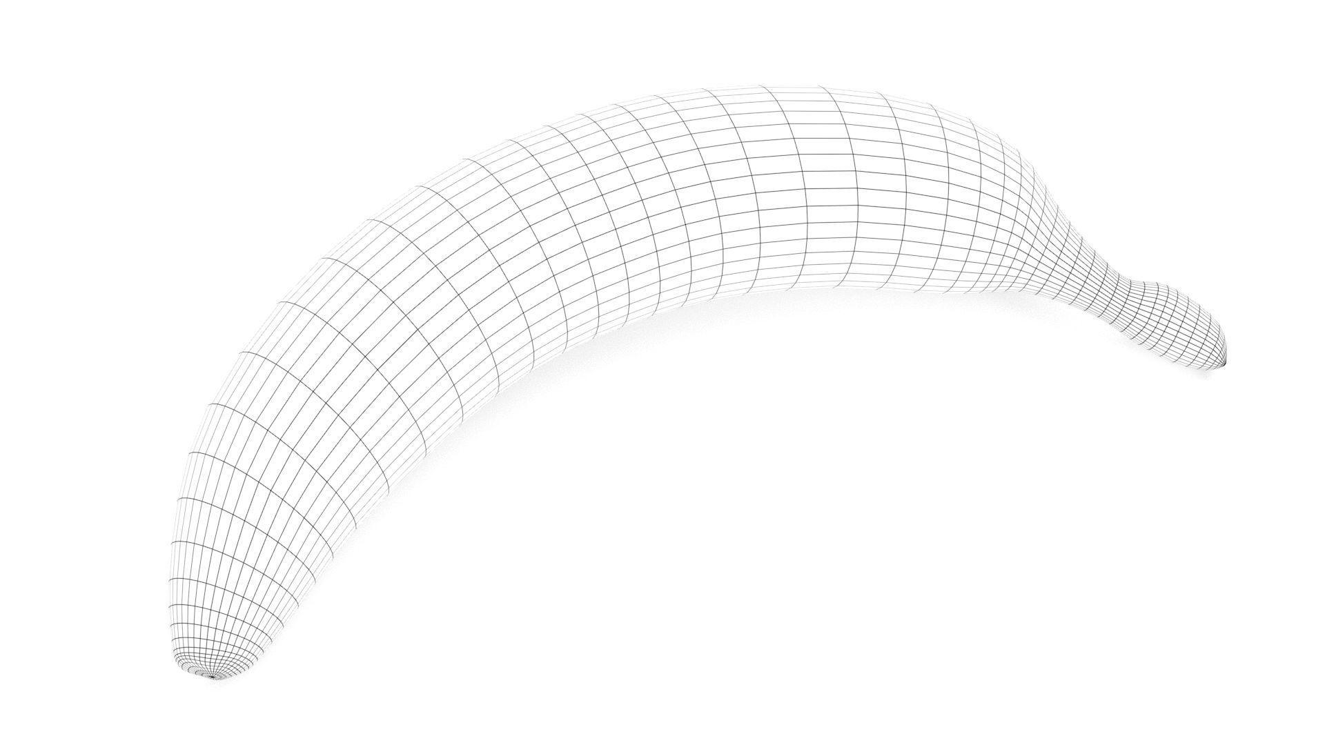 Banana Low-poly 3D model_12