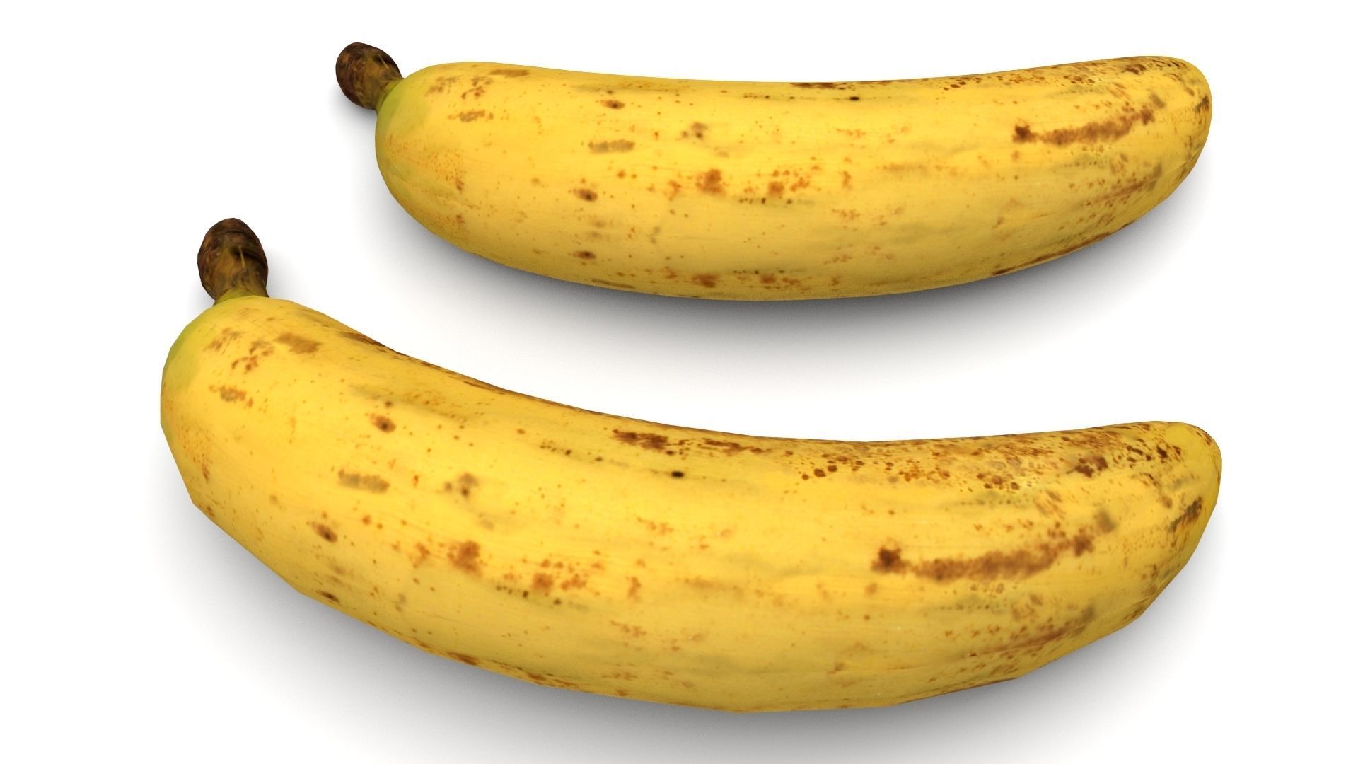 Banana Low-poly 3D model_7