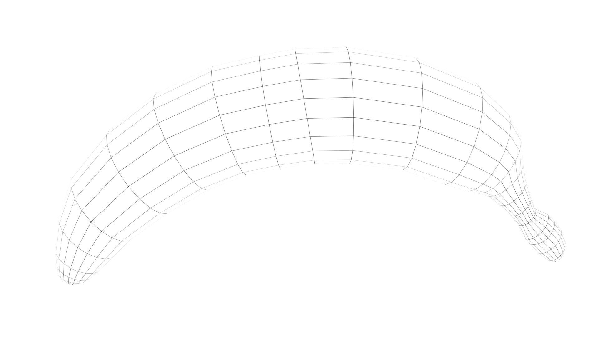 Banana Low-poly 3D model_24