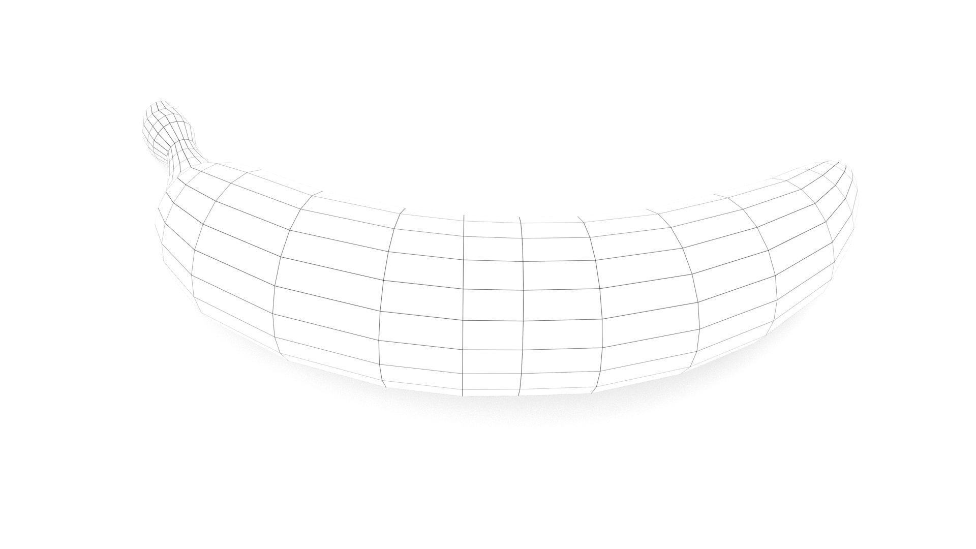 Banana Low-poly 3D model_26