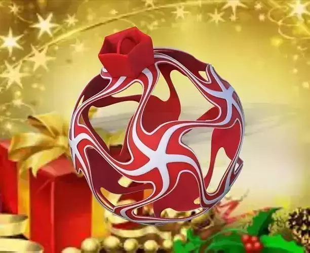 X-MAS LINKED STAR CERAMICS 3D print model