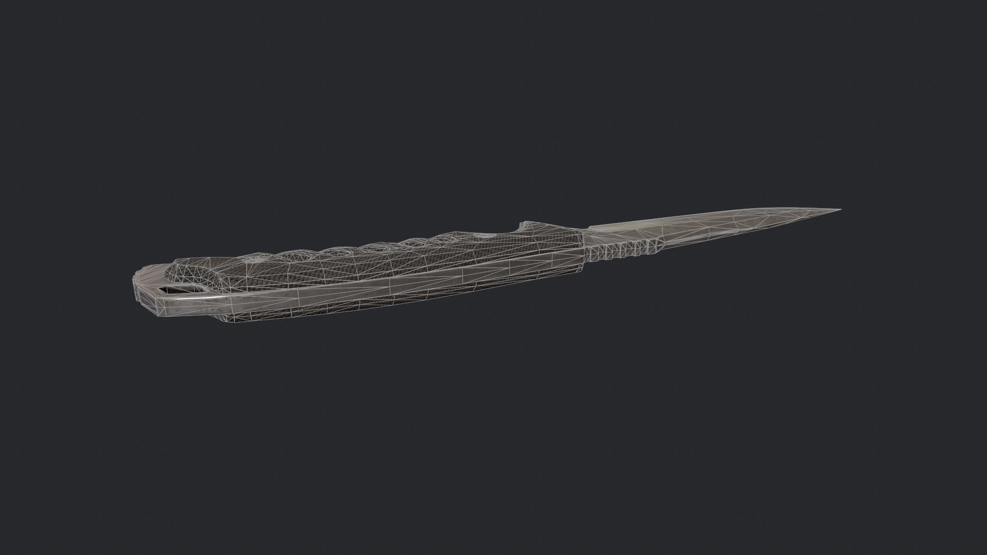 Combat Knife - Knife - Hunting Knife - Game Ready Knife Low-poly 3D model_8