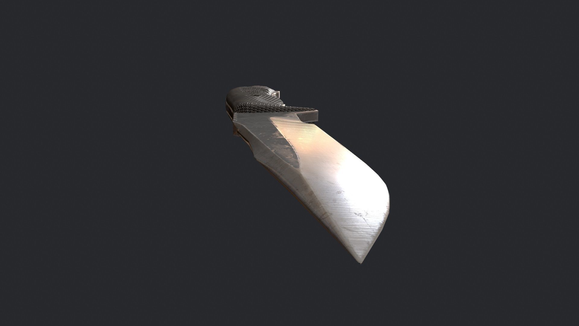 Combat Knife - Knife - Hunting Knife - Game Ready Knife Low-poly 3D model_9