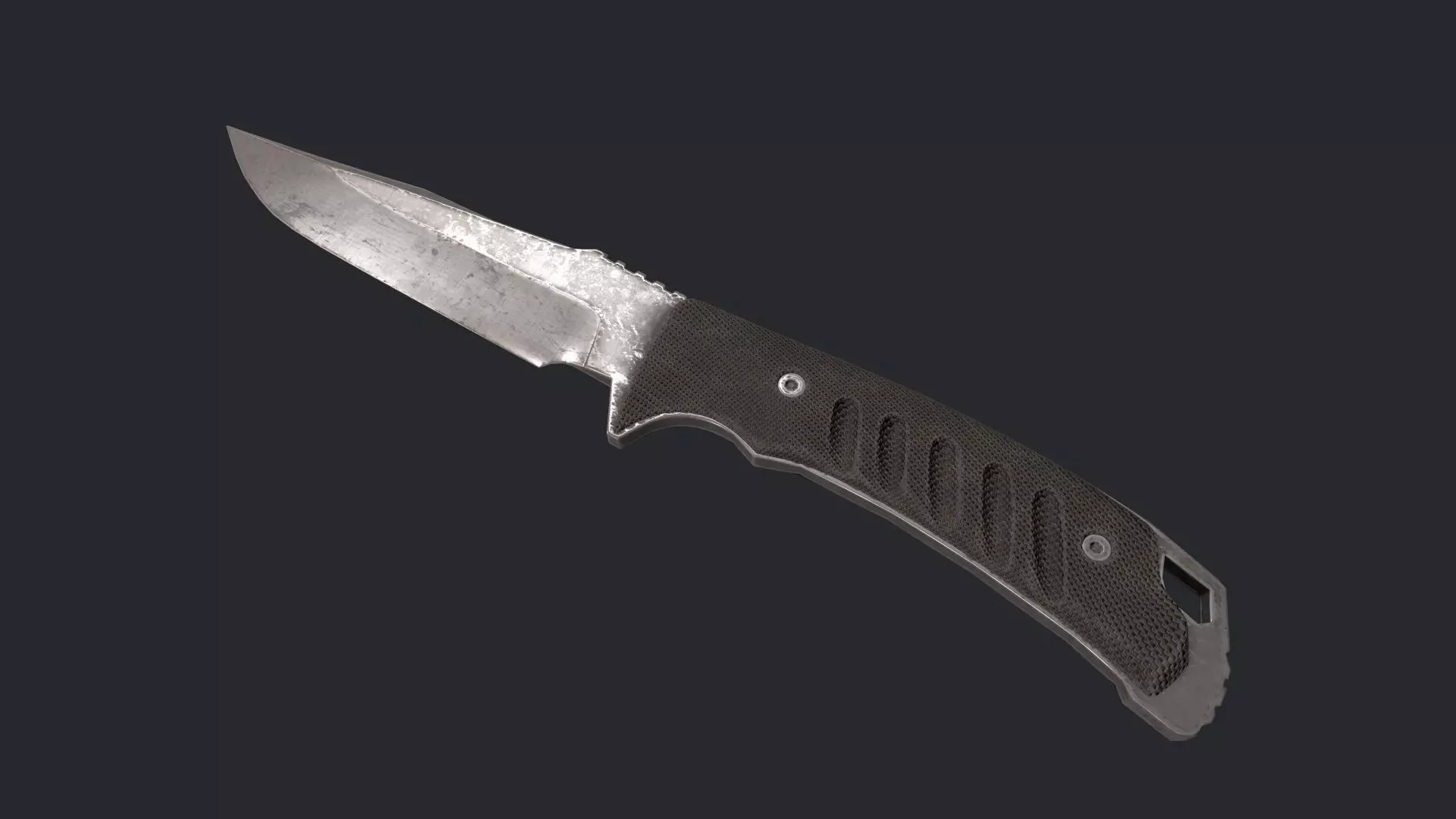 Combat Knife - Knife - Hunting Knife - Game Ready Knife Low-poly 3D model_0