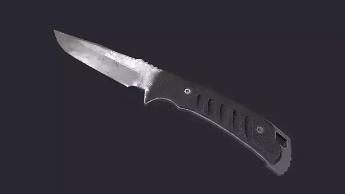 Combat Knife - Knife - Hunting Knife - Game Ready Knife  Low-poly 3D model