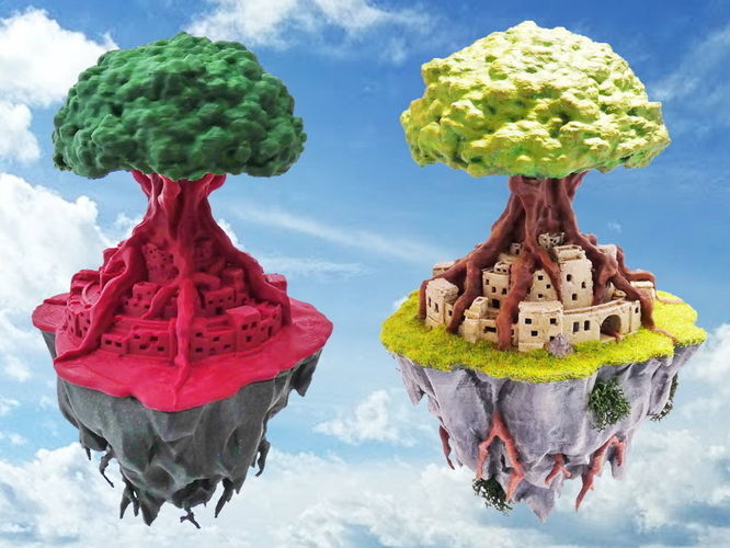 Sky Island 3D print model