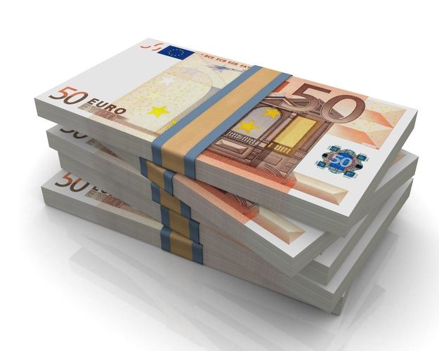 Euro Stack 3D model  Low-poly 3D model